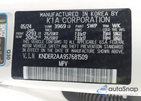 2025 Kia Seltos Ex из США, поврежденный, VIN KNDER2AA9S7681509